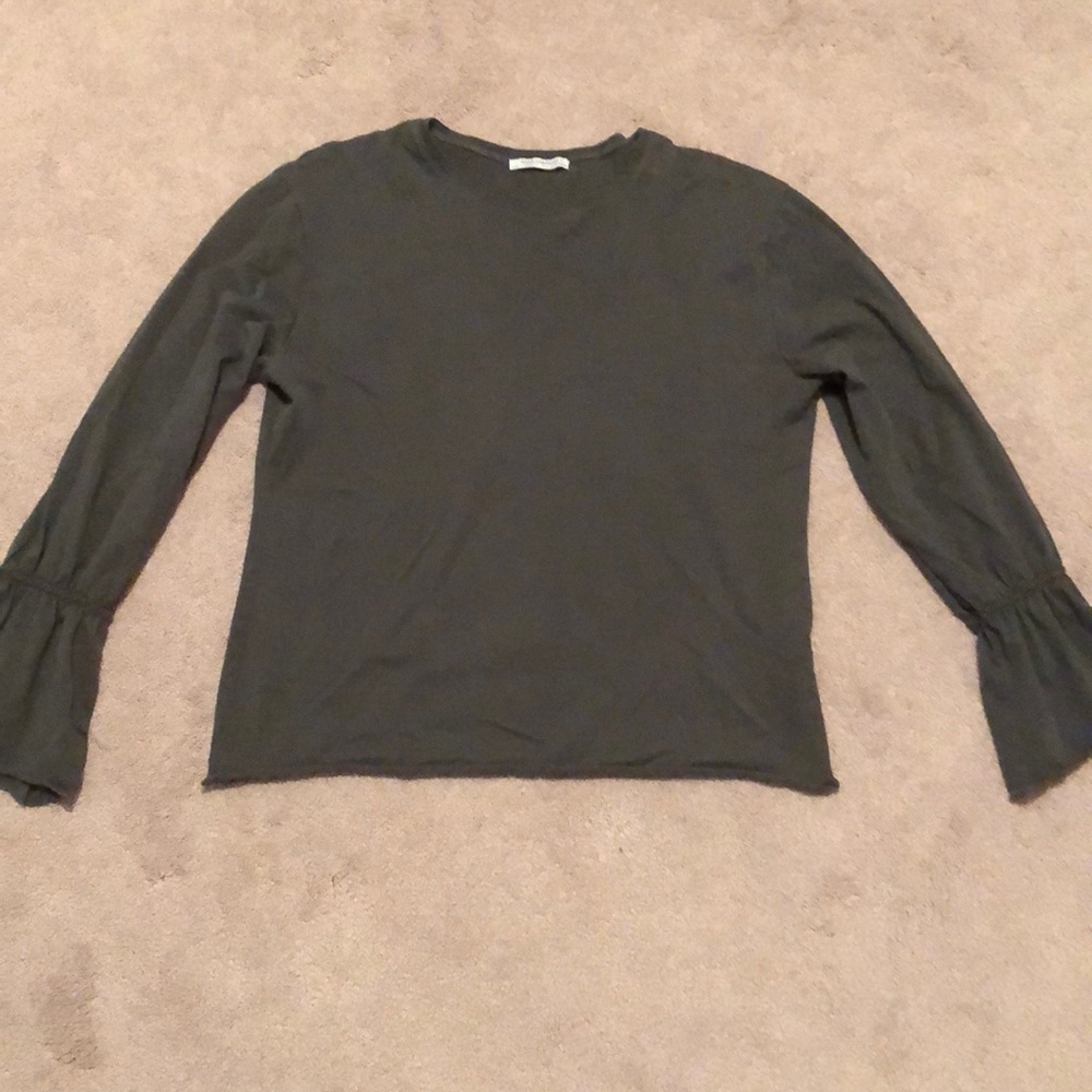Top with ruffled ends | Zara Trafaluc